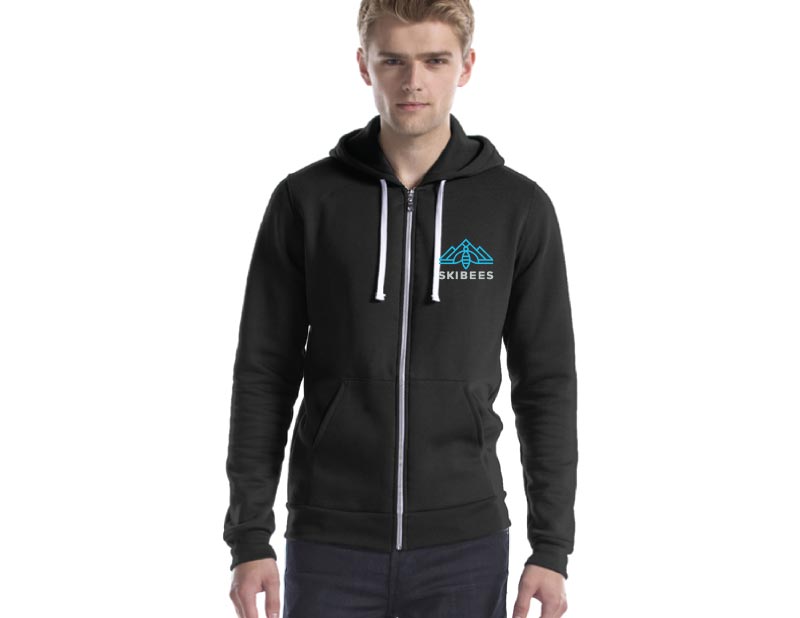 Skibees Slim Fit Full Zip Hoodie