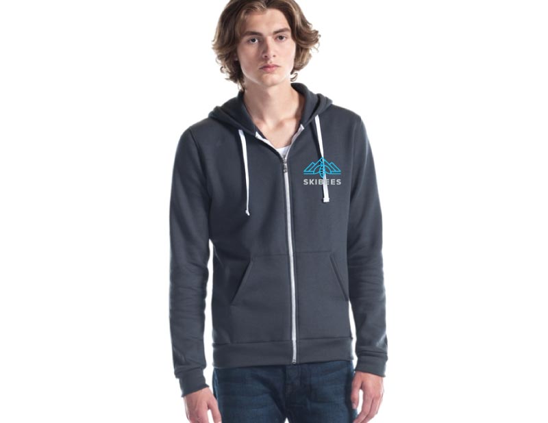 Skibees Slim Fit Full Zip Hoodie