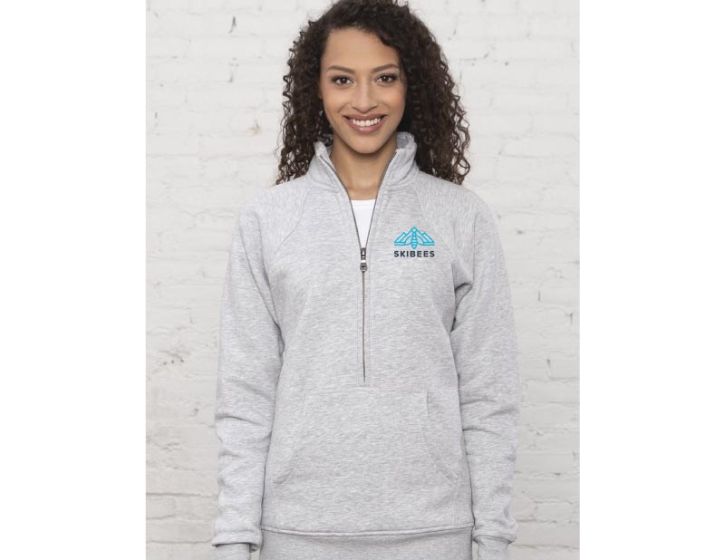 Skibees Ladies Vintage 1/2 Zip Sweatshirt