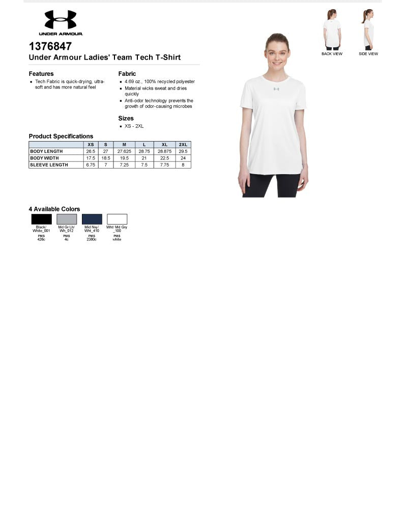 MMS Ladies' Under Armour Tee