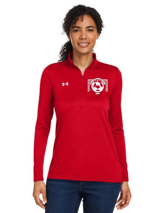 MMS Ladies' Under Armour 1/4 Zip Long Sleeve Tee