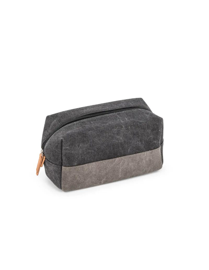 Toiletry Bag, Black & Grey