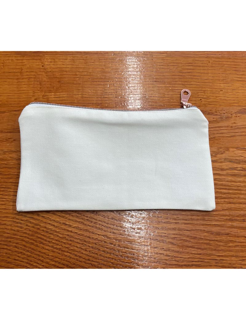 Handmade White Cotton Make Up Bag