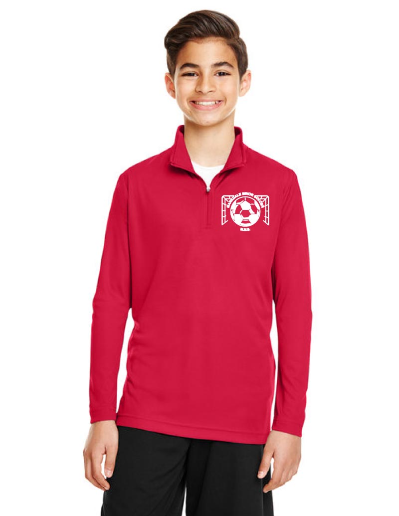 MMS Youth 1/4 Zip Long Sleeve Tee